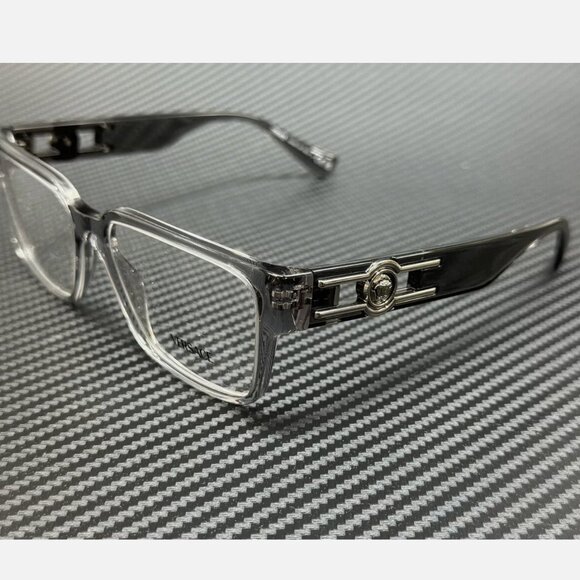 Versace Transparent Men's 53mm Eyeglasses New - Picture 1 of 4